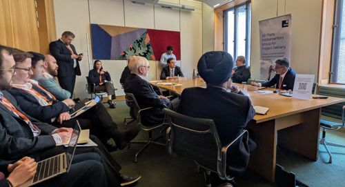 Discussion at All Party Parliamentary Group (APPG) for Project Delivery