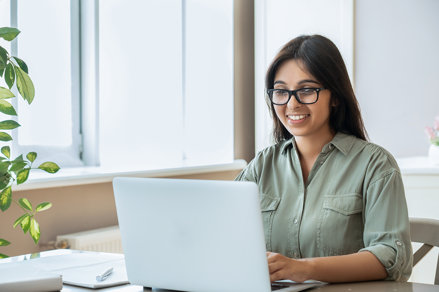 Woman At Laptop