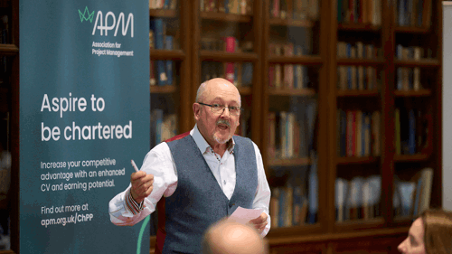 Stephen Carver speaking at the APM Windsor Project Summit