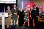 Photo: from left, Claire Gibson, Senior Change Manager; Sarah Young, Panel Member in Central and West Lothian; and Lynne Harrison, Director of Tribunal Delivery and Depute Chief Executive.