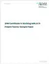 Working With AI Certificate Sample Paper Cover Screenshot