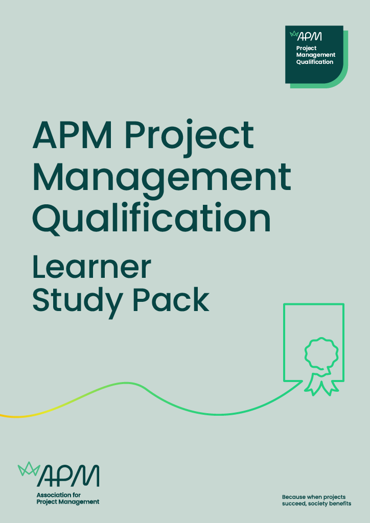 New APM Project Management Qualification Learner Study Pack